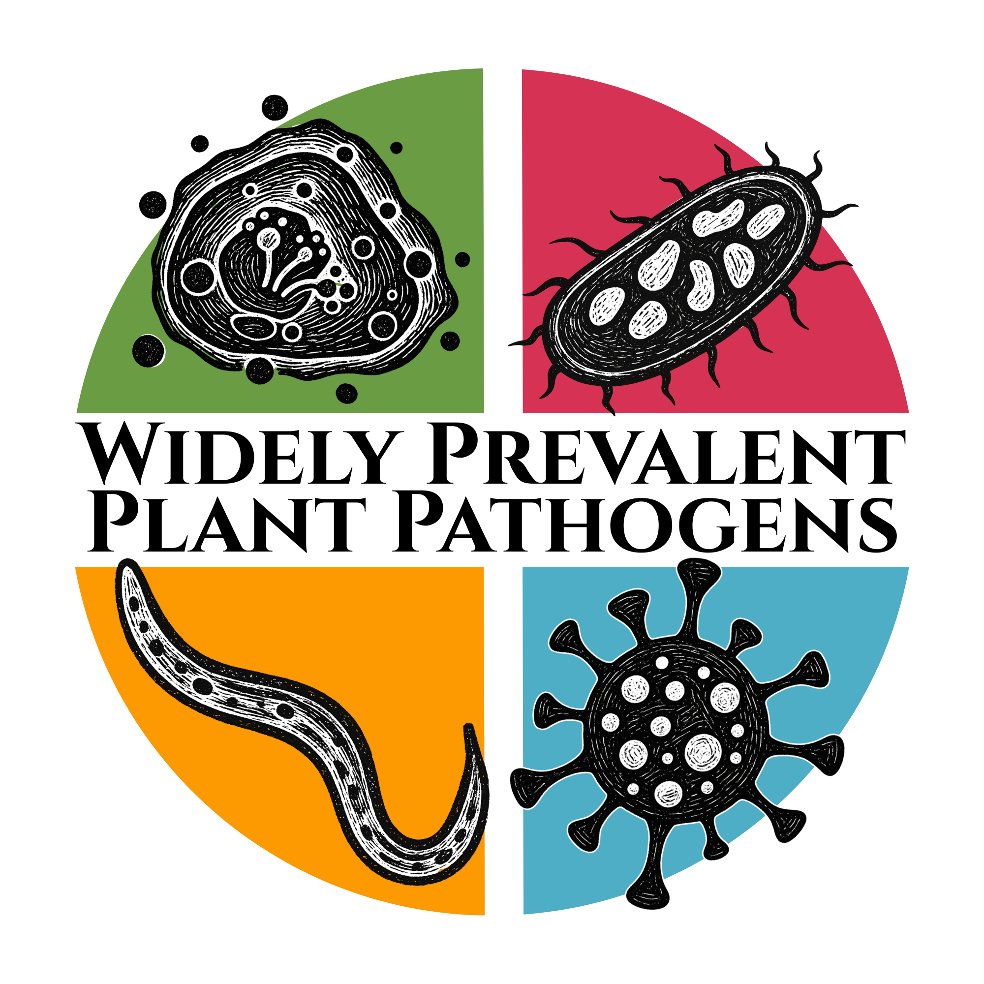 Widely Prevalent Plant Pathogens logo with text: "Widely Prevalent Plant Pathogens are expert-created lists of common plant pathogens by state that supports USDA-APHIS-PPQ permitting." Link to https://www.bugwood.org/topics/wps/.