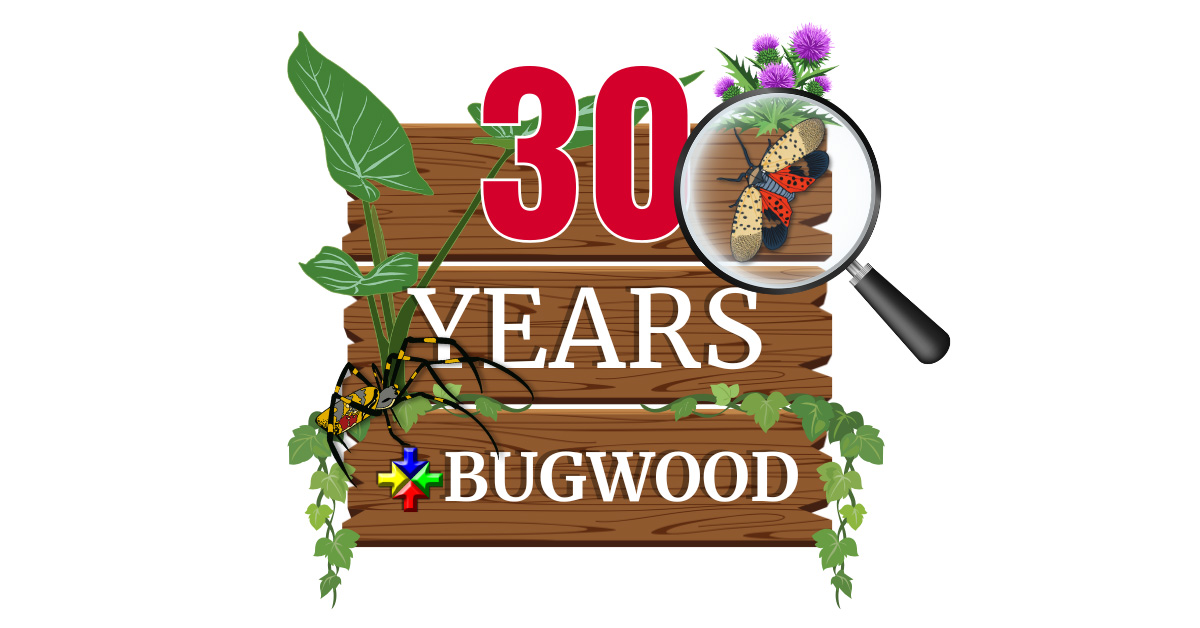 Graphic reading "30 Years Bugwood"
