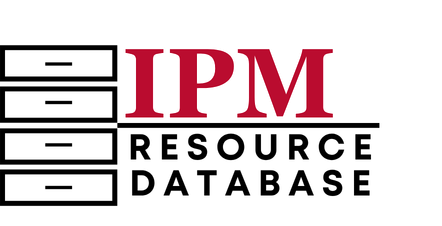 IPM Resource Database logo with text: "Find and share contributor-generated outreach materials." Link to https://resources.ipmcenters.org/